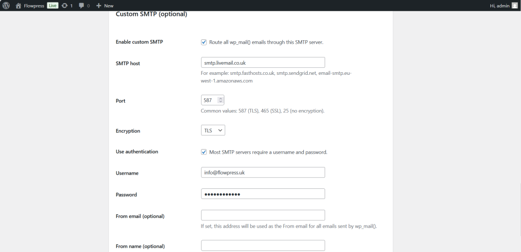 FlowPress screenshot: settings-6