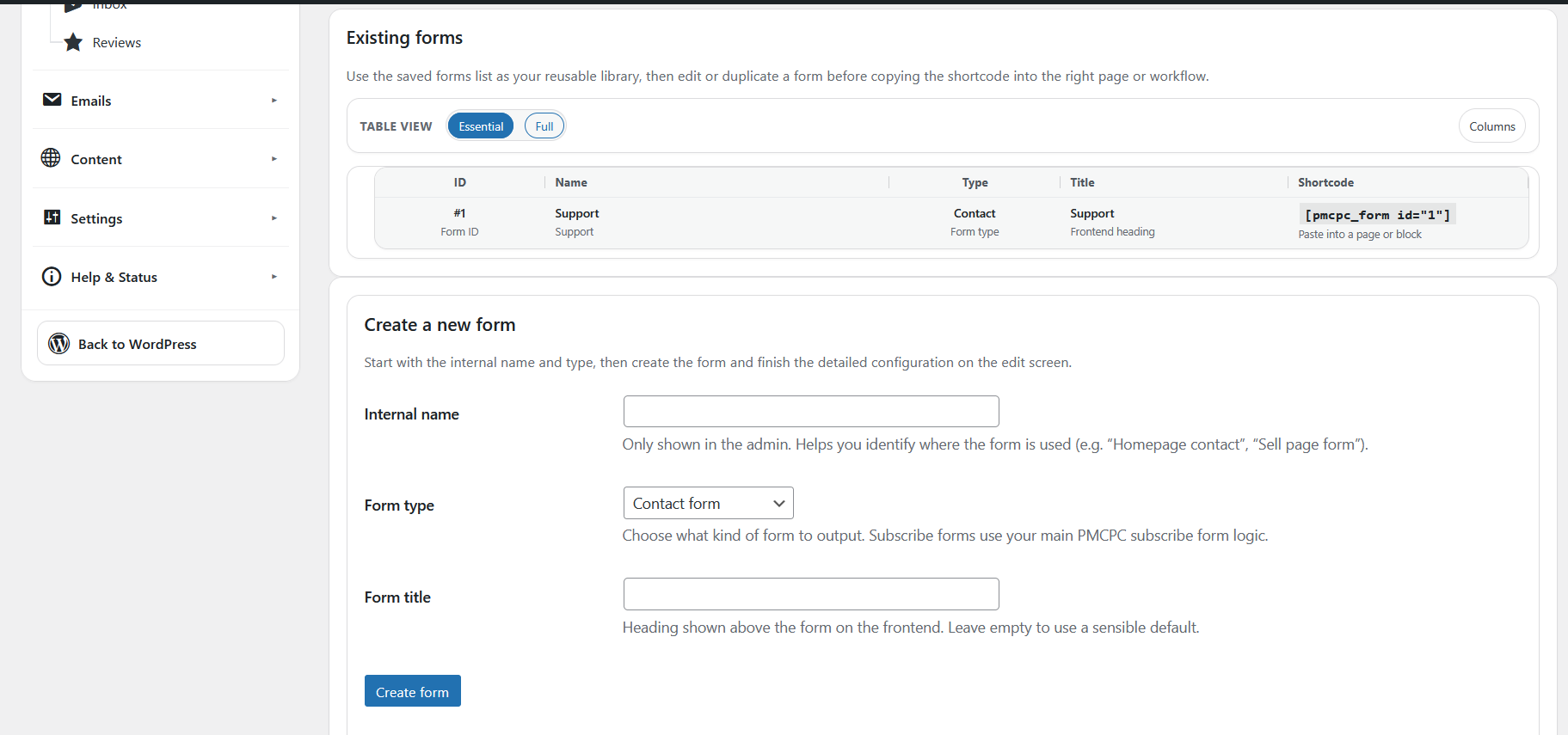 FlowPress screenshot: Forms-2