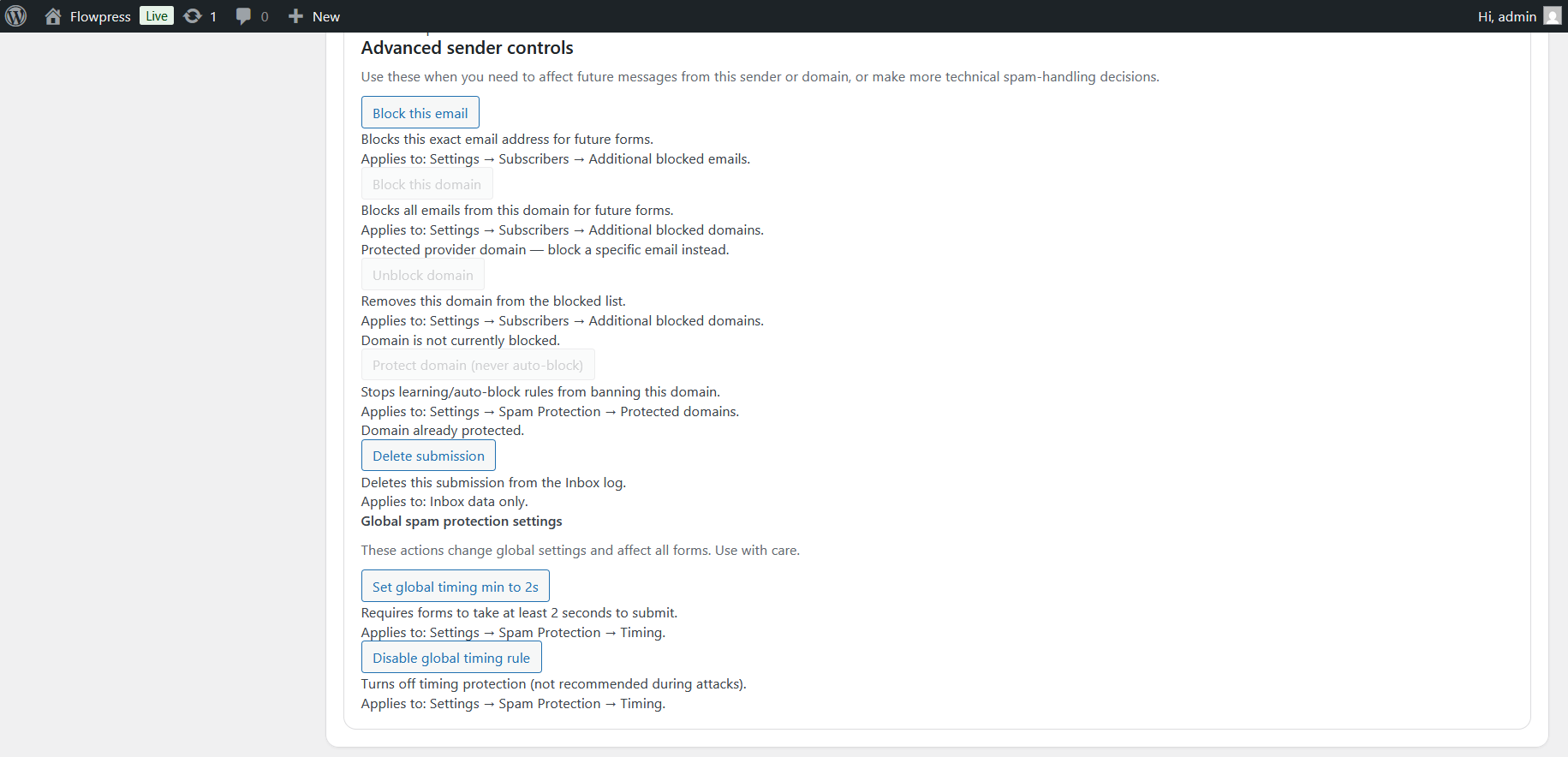 FlowPress screenshot: Inbox-6