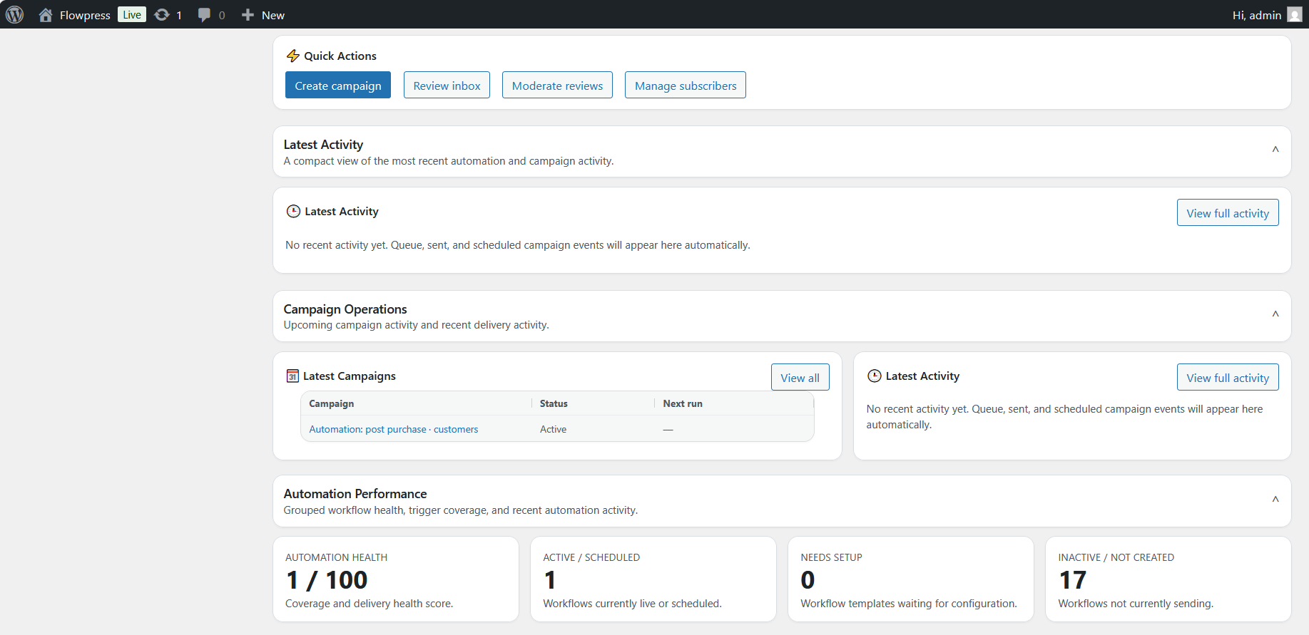 FlowPress screenshot: overview-3