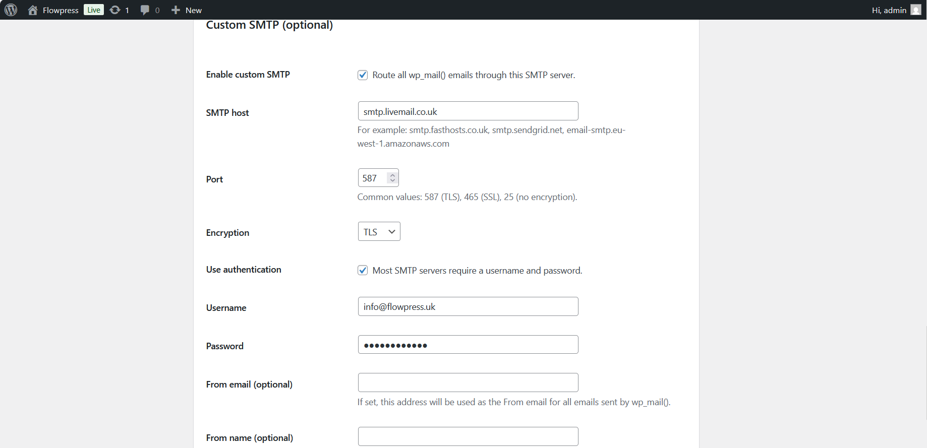 FlowPress screenshot: settings-6